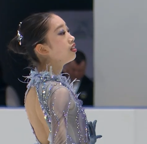 岡田芽依　JGPバンコク2024　フリー演技　(解説：英語 )