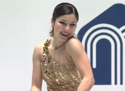 山下真瑚　全日本選手権2020　フリー演技　(解説：日本語)